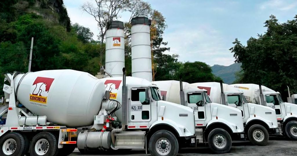 Robaron 7 carros mix, mezcladoras de Cemento en el Norte del Tolima