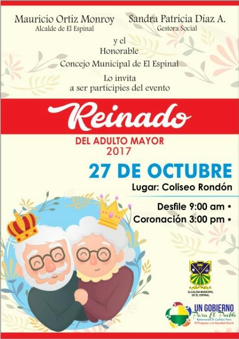 Mañana viernes se realizará el reinado del adulto mayor