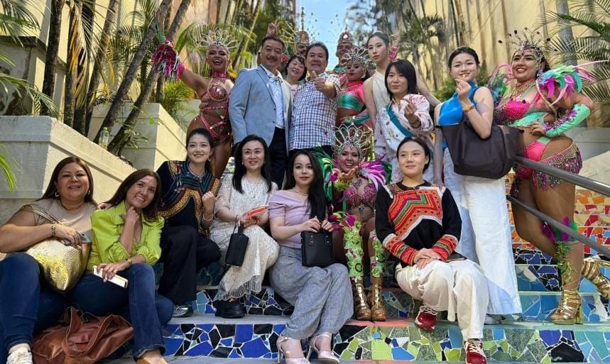 Los extranjeros, también hicieron parte del Festival Folclórico Colombiano