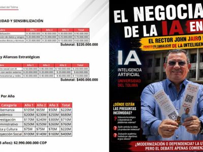 Nuevo Rector de la U T, pagará 3 mil millones, por manual que diga  cómo usar la IA en el Alma Mater