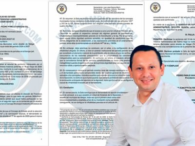Se salvó el Alcalde de Melgar, consejo de Estado Ratificó su Elección