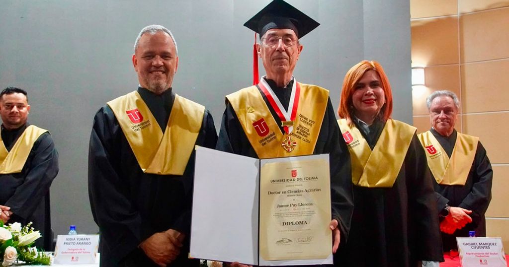 La Universidad del Tolima otorga el Doctorado Honoris Causa en Ciencias Agrarias al científico español Jaume Puy Llorens