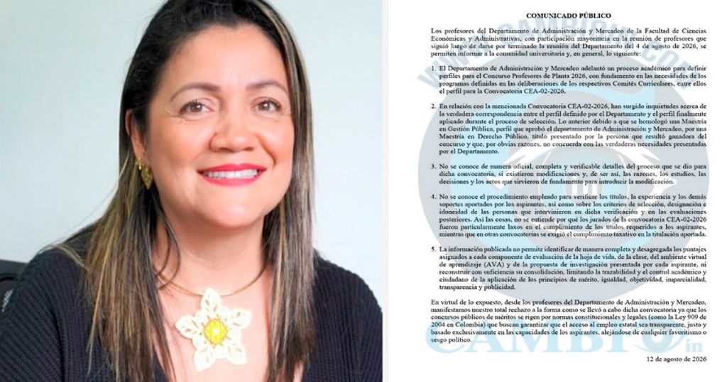 Ella cuadró el concurso chueco para elegir profesores en la UT, que la beneficio
