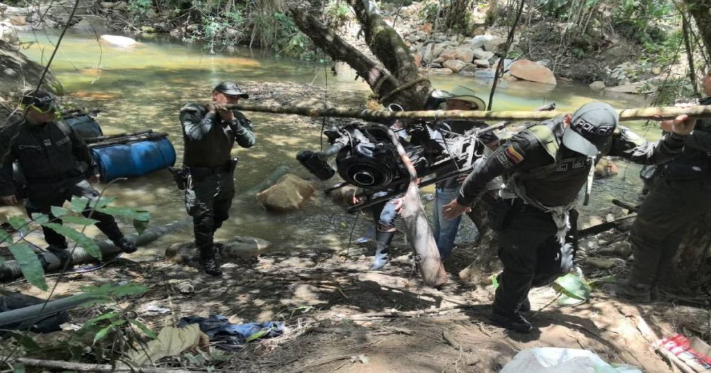 Cortolima, Policía y Ejército suspenden extracción ilícita de oro en el río Medina en Mariquita