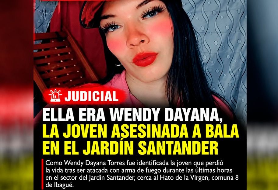 Acabaron con la vida de Wendy, a menos de cien metros de un CAI de la Policía