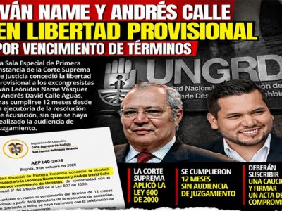 Escándalo de la UNGRD, camino a la impunidad, con la libertad de congresistas