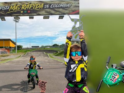 El Ibaguereño de 4 años, que se proyecta como el nuevo campeón del BMX en Colombia
