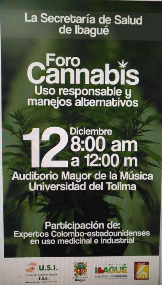 Alcalde de Ibagué hizo su segundo foro de la marihuana