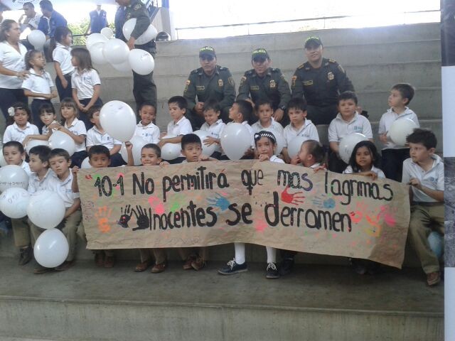 Niños desde Ibagué marcharon para decirle no más actos violentos contra ellos en el país