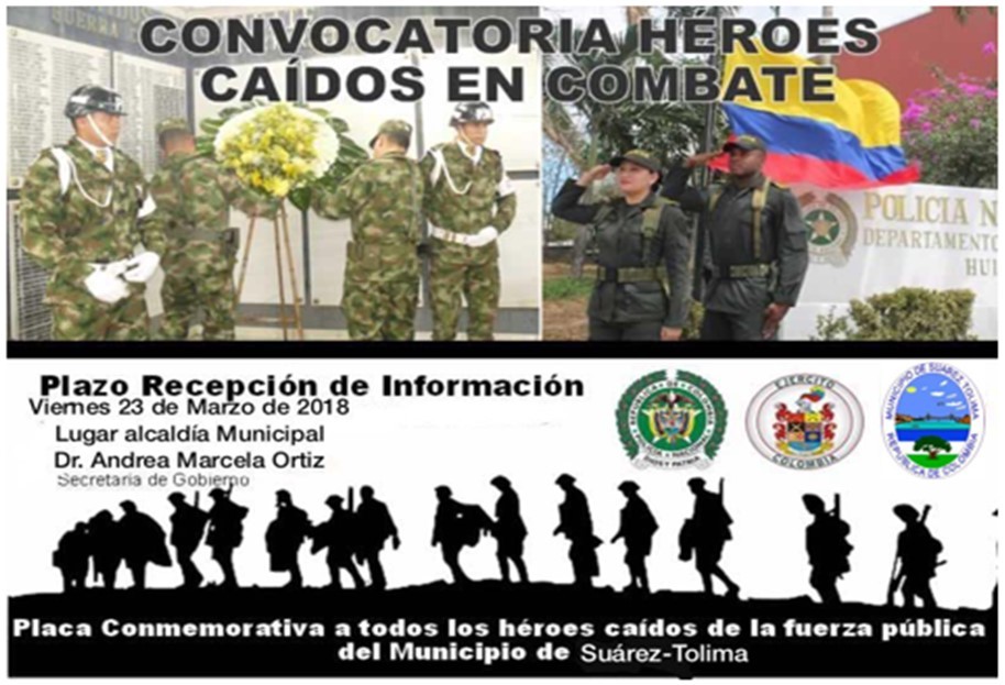 Convocatoria héroes caídos en combate