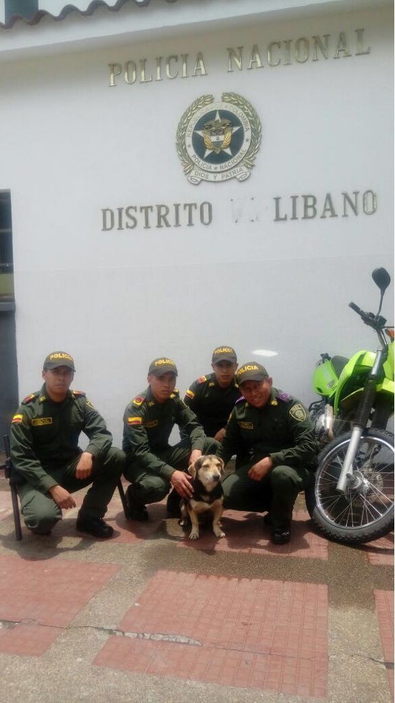 Este es el integrante de la policía más querido en el Líbano Tolima