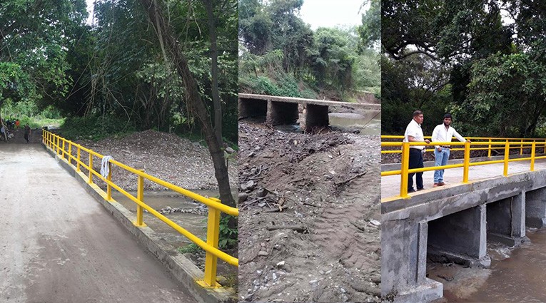 Alcaldía de Natagaima invirtió más de 50 millones de pesos para rehabilitar puente en el sector rural