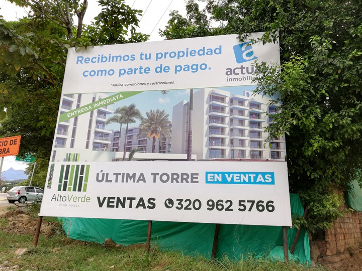 Desvían río para construir apartamentos en Melgar