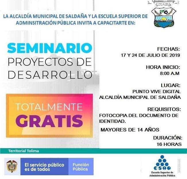 alcaldía de Saldaña sigue capacitando a su gente