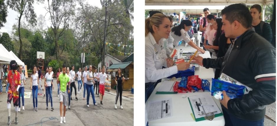 Celebración  día de la salud en la  universidad del Tolima