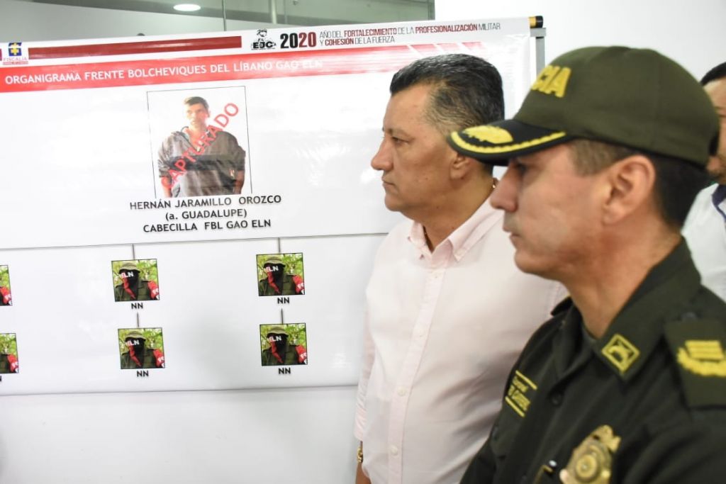 Cayó comandante del ELN que delinquía en el Tolima