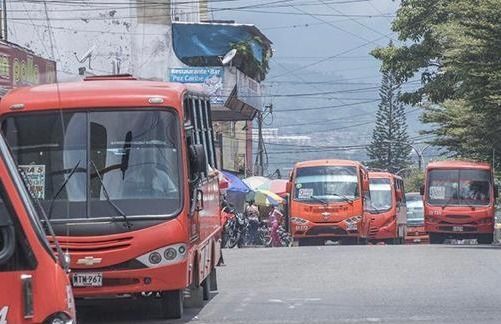 Conductores de buses en Ibagué, trabajan sin protección