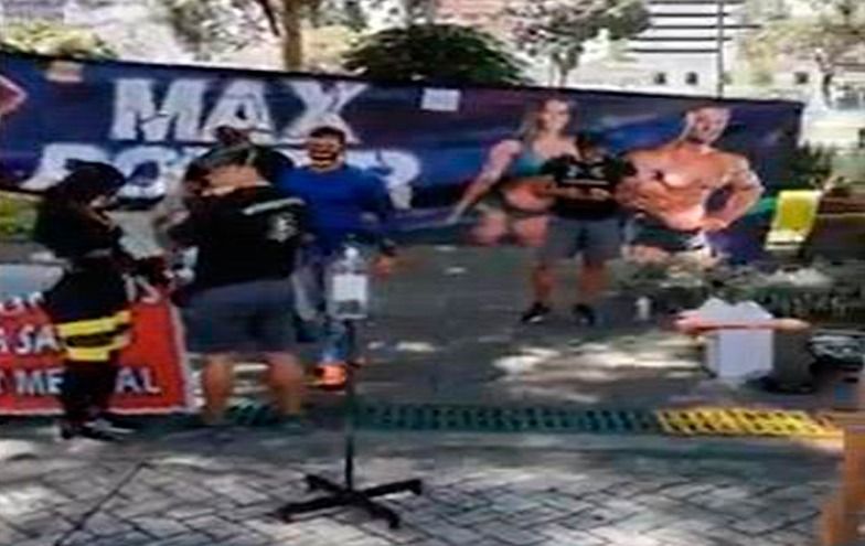 Propietarios de gimnasios protestaron contra Hurtado