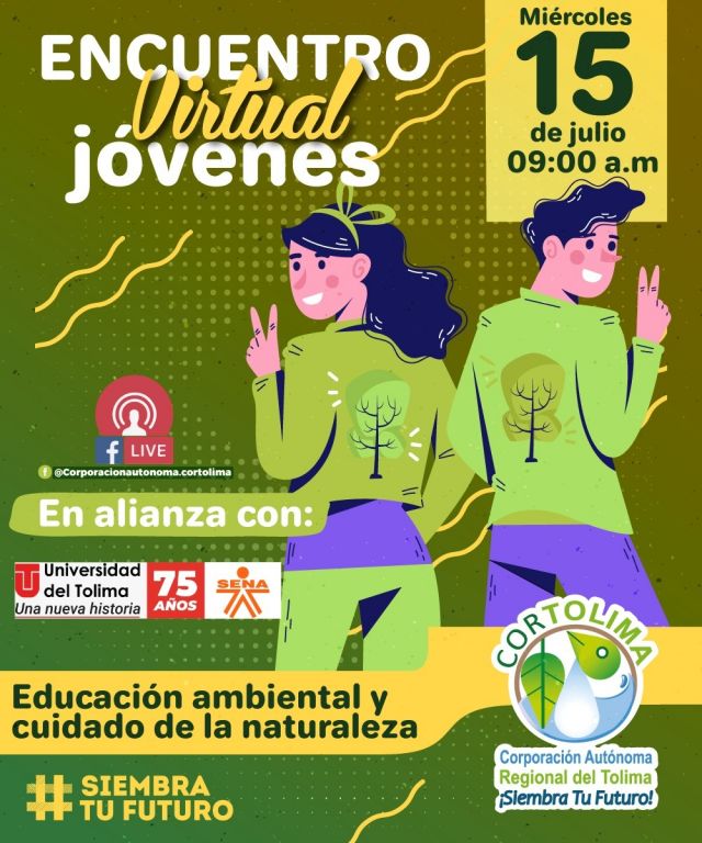 Este miércoles se cumple Encuentro Virtual Jóvenes, Educación Ambiental y Cuidado de la Naturaleza