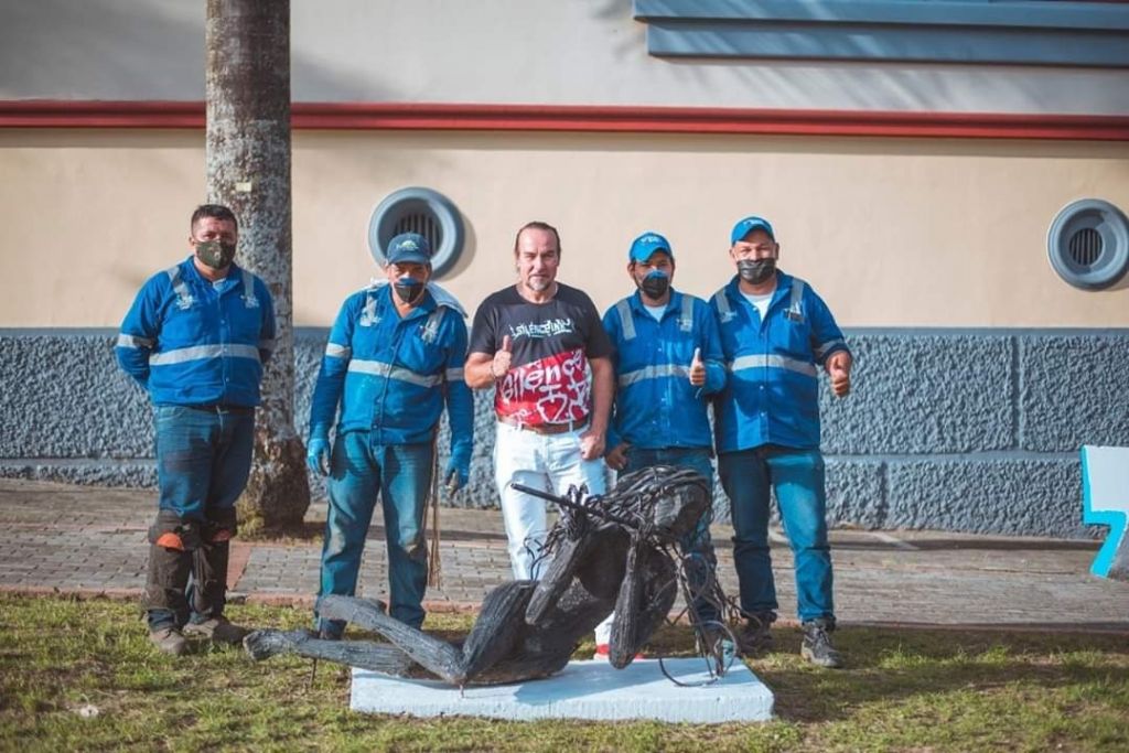 La Flautista reposa nuevamente en el parque de La Música