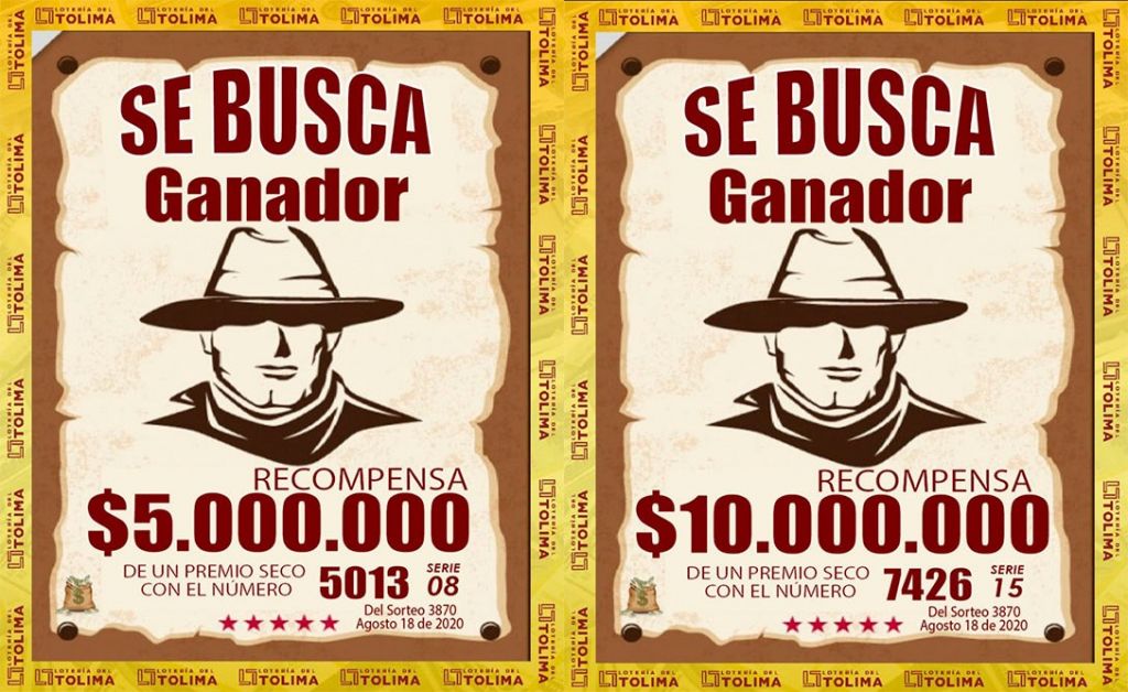 Ganan premios de la lotería del Tolima, pero no los reclaman
