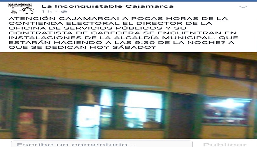 Sospechosa actuación en alcaldía de cajamarca antes de elecciones