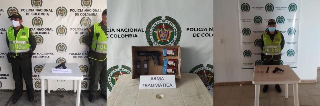 La mayoría de atracos se hacen con armas falsas