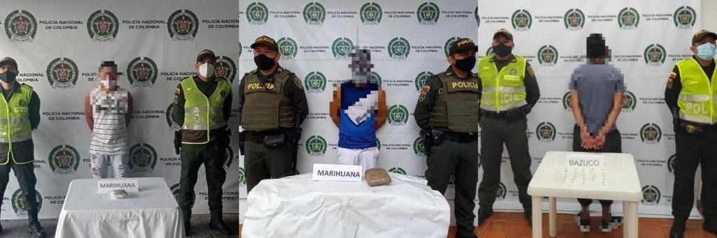 530 dosis de estupefacientes fueron incautadas por la Policía en el Tolima.