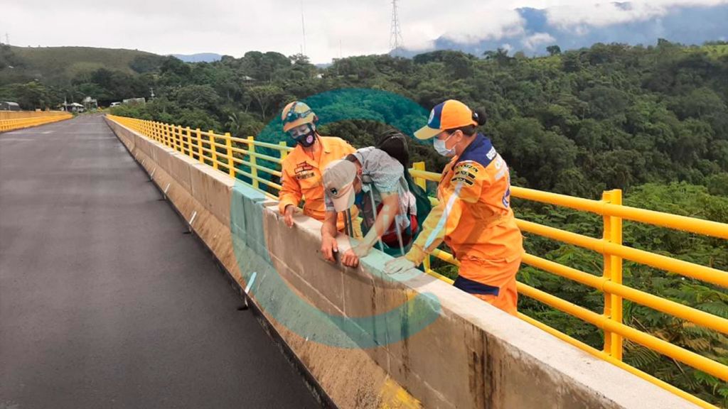 Frustran intento de suicido en el puente de la Vida de Ibagué