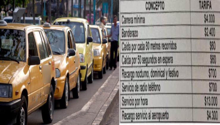 Llegó la navidad para los taxistas, cien pesos subirá la carrera mínima