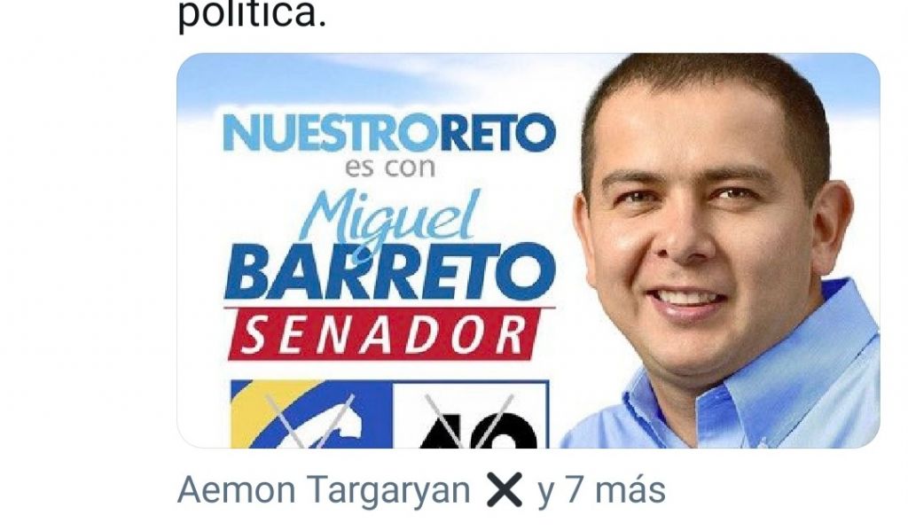 Senador Miguel Barreto, enemigo de las marchas en Colombia