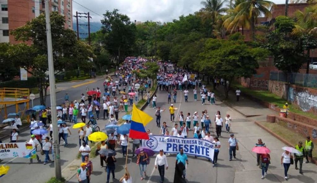 20 agentes controlarán el tránsito durante marchas en Ibagué