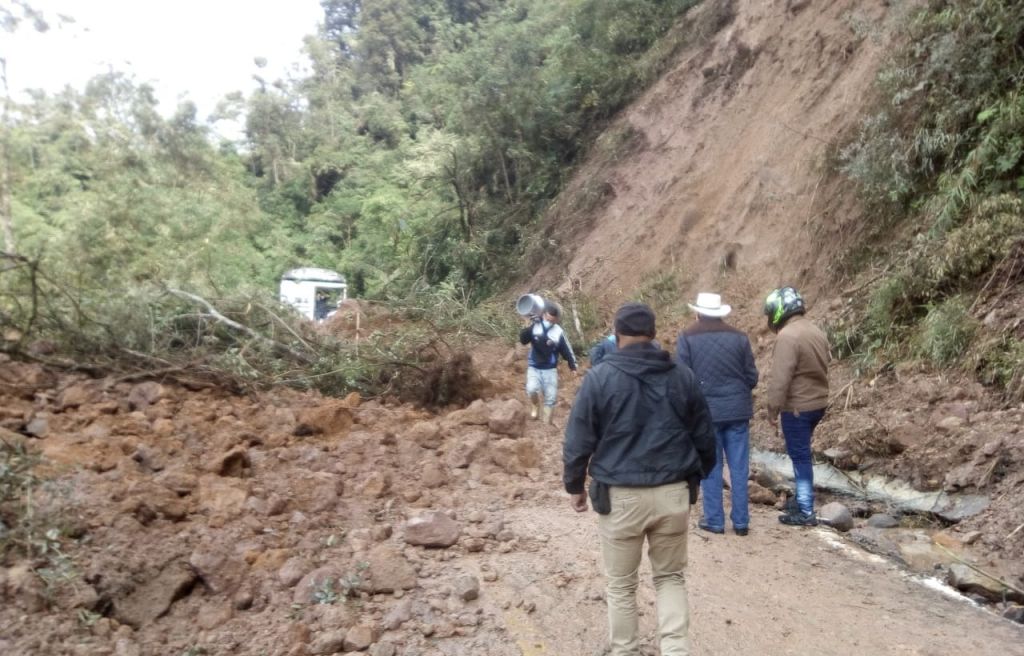 Cierre vía Líbano Murillo en el Tolima por deslizamientos