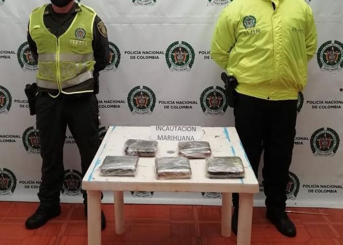 Decomisan marihuana en bus de servicio público en el norte del Tolima