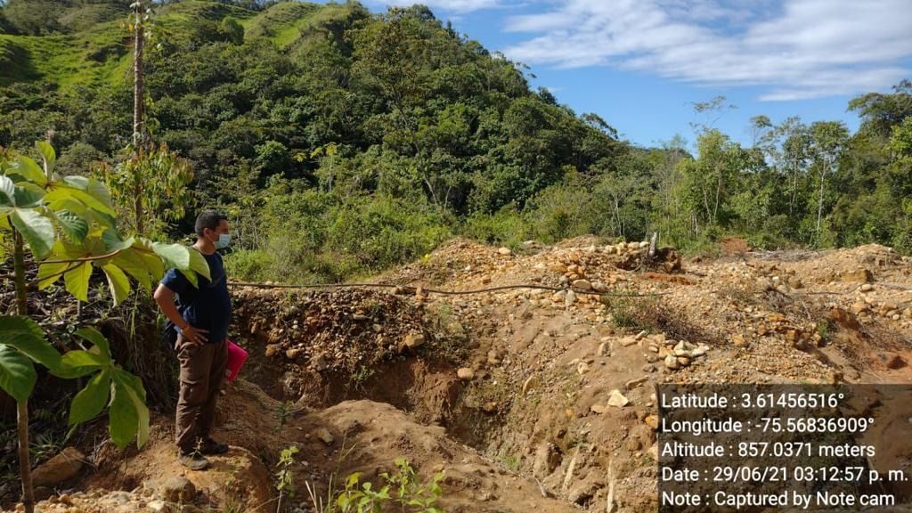 Acción conjunta de las instituciones detiene minería ilegal en el Sur del Tolima