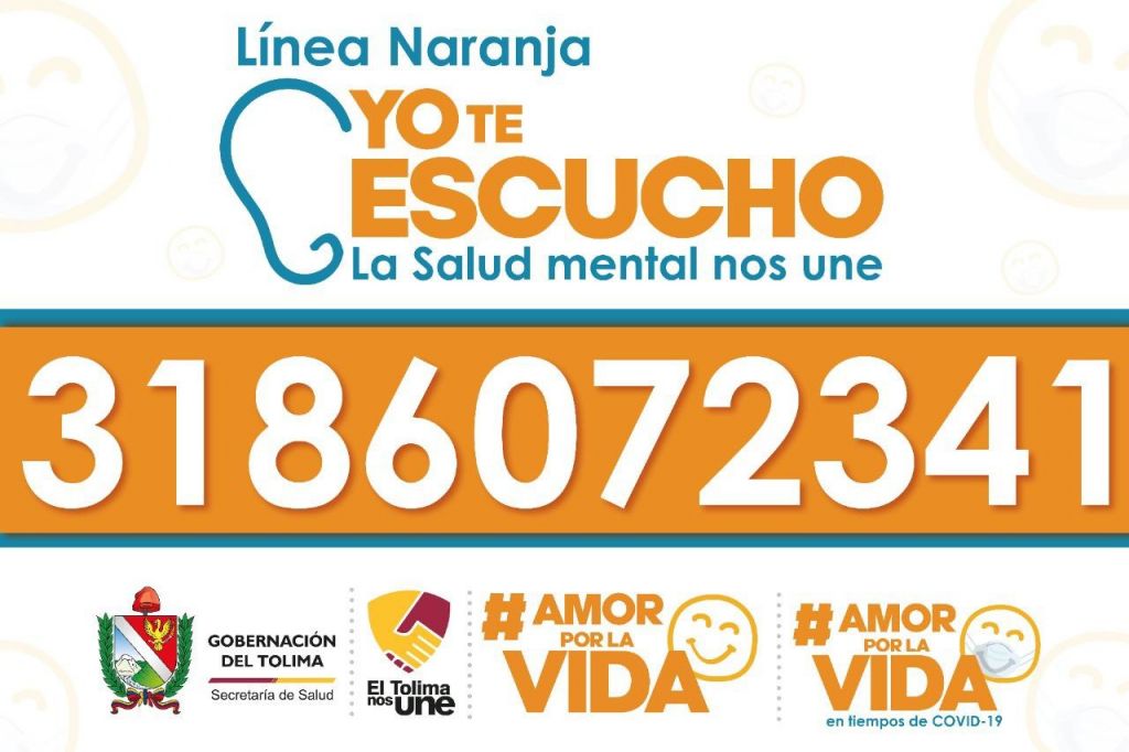 Linea de apoyo para salud mental en el Tolima