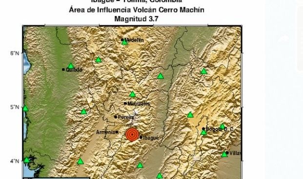 El Machín se hizo sentir. Tembló en Ibagué y Cajamarca