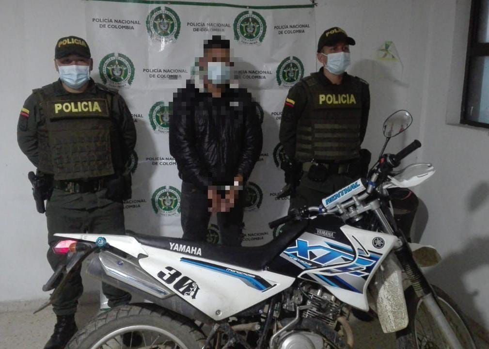 Recuperan motocicleta avaluada en más de 5 millones.