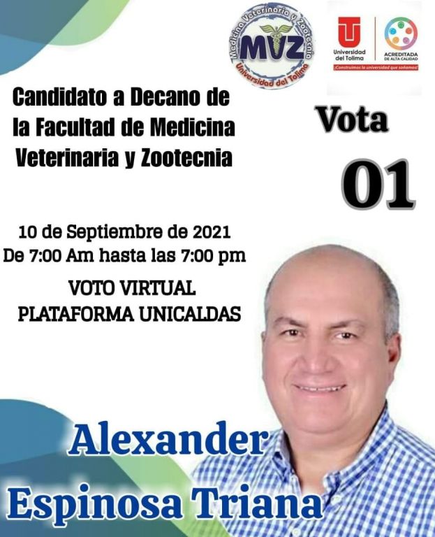 Alexander Espinosa Triana, merece llegar a la Decanatura de la Universidad del Tolima.