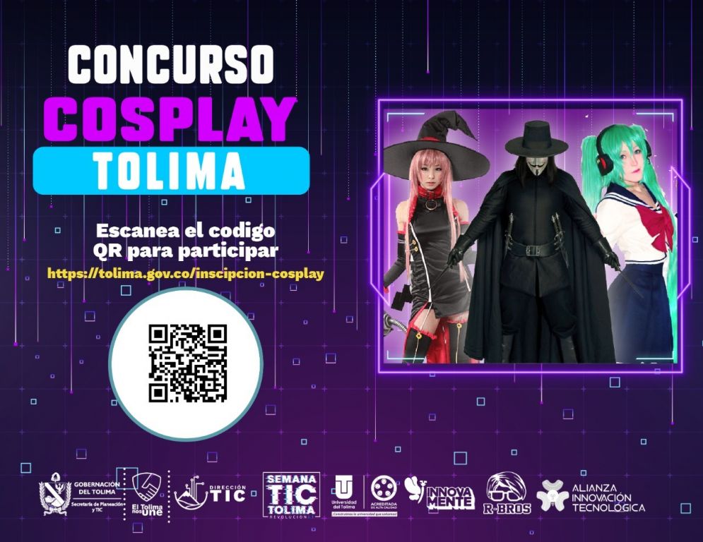 Anímate hacer parte de la revolución digital a través de nuestro concurso Cosplay.