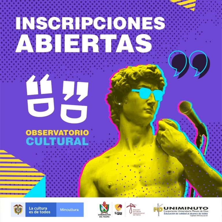 ¿Eres artista? Inscríbete y haz parte del Observatorio Cultural del Tolima