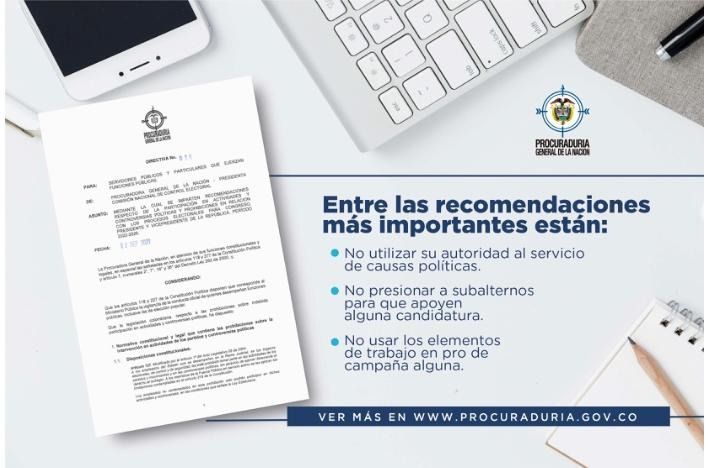 Funcionarios públicos no pueden participar en política: PGN