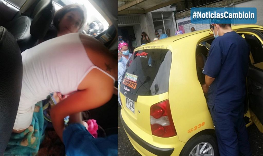 En Ibagué nace bebé en un taxi, la mamá no alcanzó a llegar a la clínica