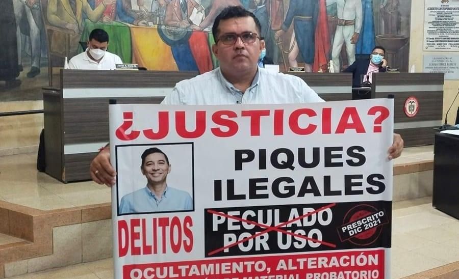Alcalde Hurtado, un mal ejemplo para Ibagué. Protesta del concejal Correa